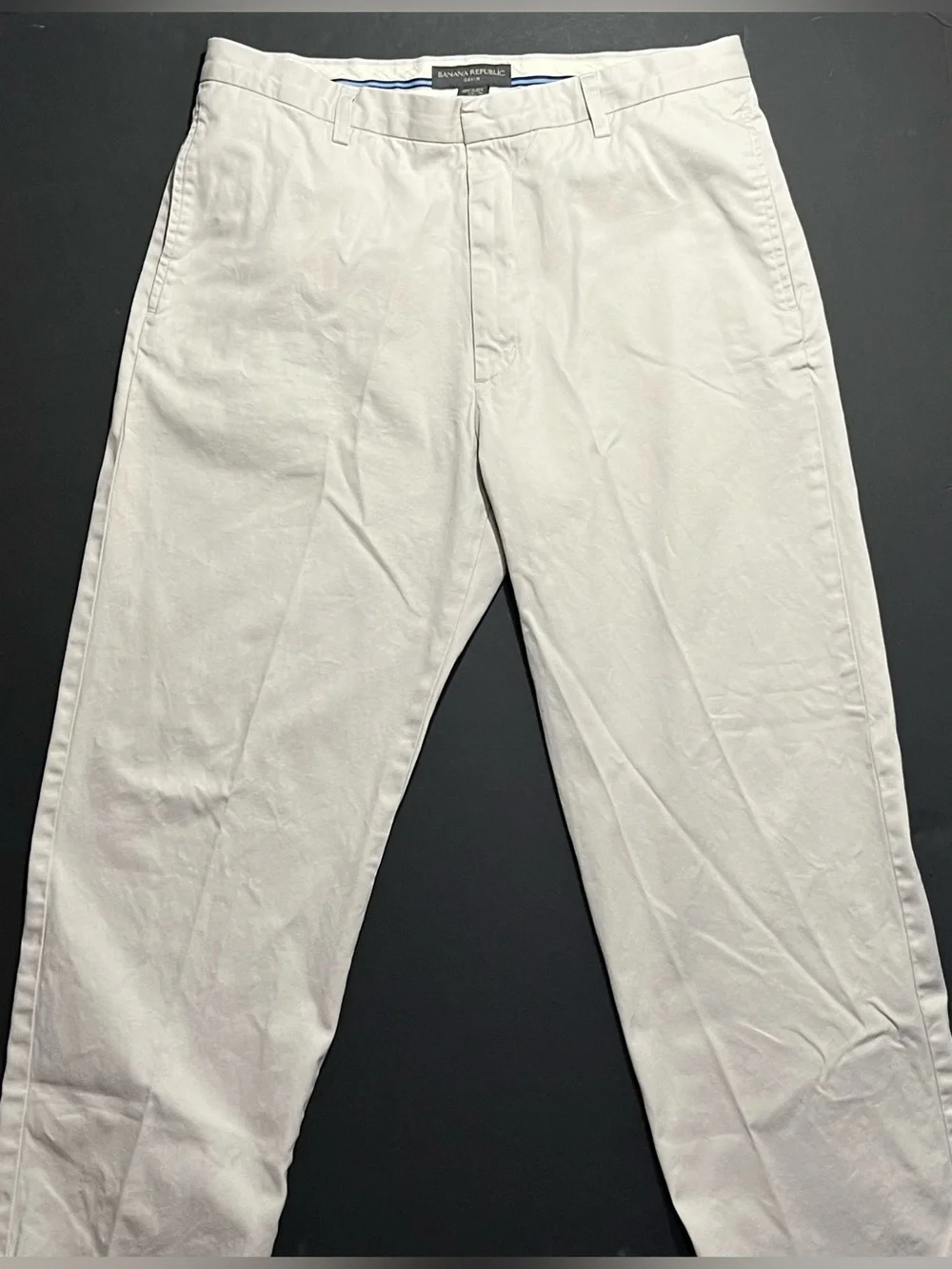 Men’s Banana Republic Gavin Khaki Chino Straight Leg Pants, 35x30